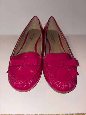 Studio Works Hot Pink Bow Loafer Flats